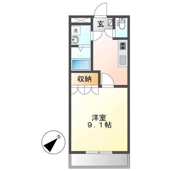 メゾン羽島の間取り