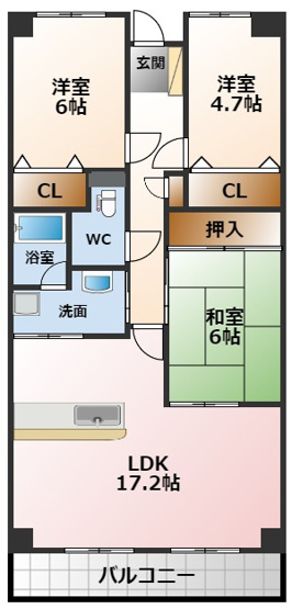 【間取り】 | サンテ東甲子園