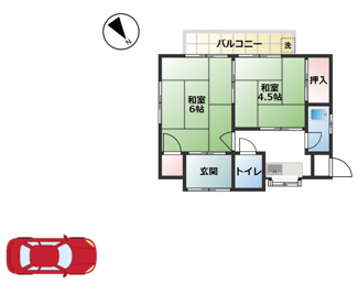 【間取り】 | 江津1丁目戸建