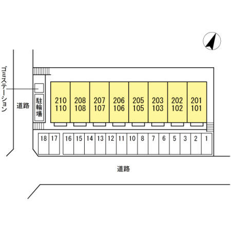 ラ・クレール　　刈谷市の賃貸ならクラスホーム刈谷店の区画図