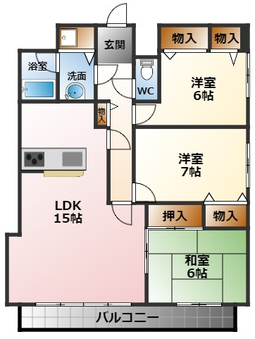 【間取り】 | 南甲子園ハイツ