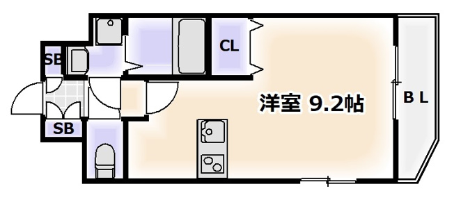 【間取り】 | プレサンス難波ヴィータ