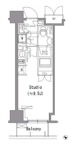 ParkAxis台東根岸の間取り|ペット可、アップライトピアノ可