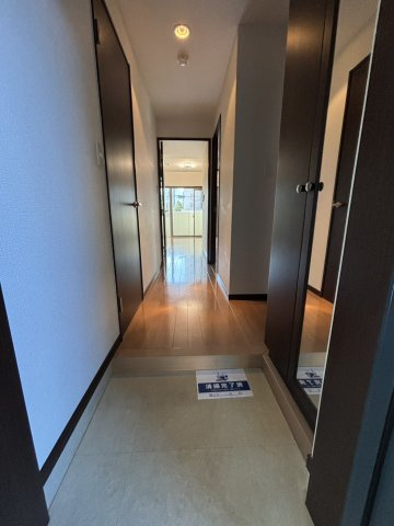 熊本市中央区本荘６丁目の賃貸マンションの玄関