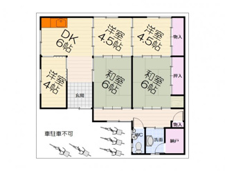 【間取り】 | 助松町1丁貸家