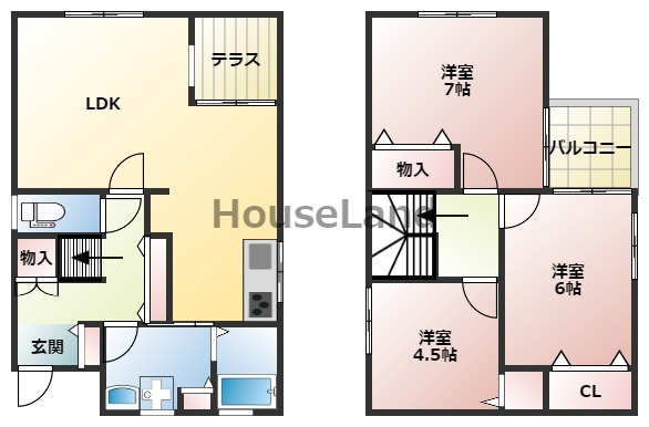 東高松戸建　4丁目2-15-3の間取り