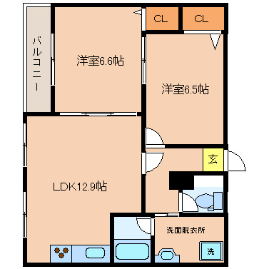 リエス西院の間取り