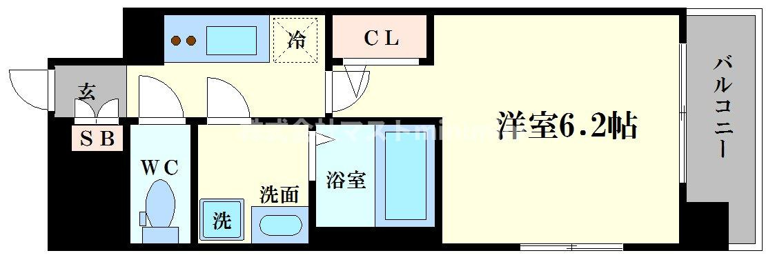 エスリード本町靱公園レジデンスの間取り