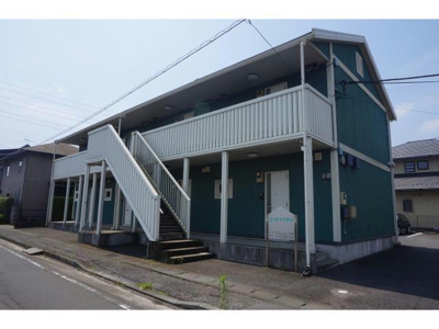 【外観】 | コーポプラチナ | 外観（塗装前）現在は紅色