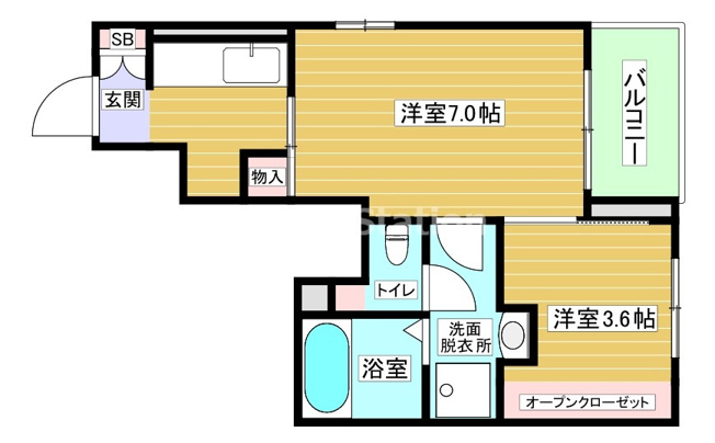 【間取り】 | パルテール此花