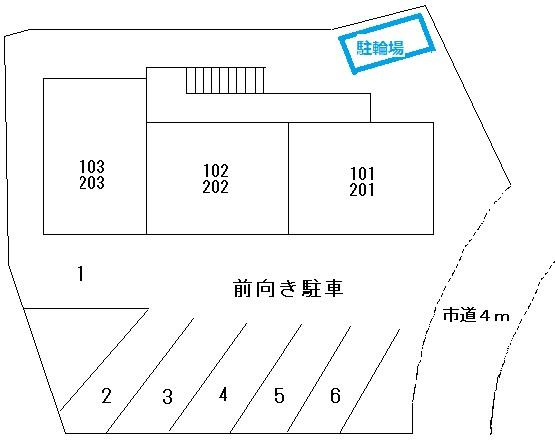 マルミヤハイツの区画図