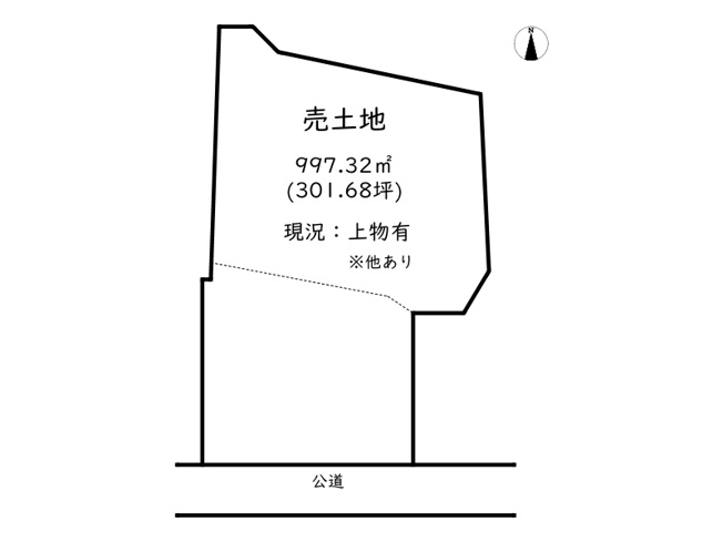 【土地図】 | たつの市新宮町上笹／売土地 | 他に５０９番・５０９番1、５６０番1があります。合計1325.52㎡が売買対象です。