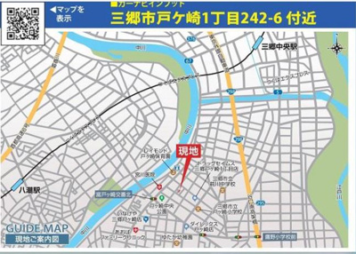 【地図】 | 戸ヶ崎1丁目全2棟　1号棟