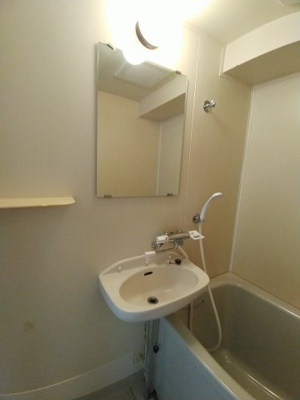 【洗面所】 | リトルブラウン | 忙しい朝には欠かせない洗面所です