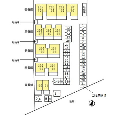 【区画図】 | ｉホームＴＯＷＮ壱番館