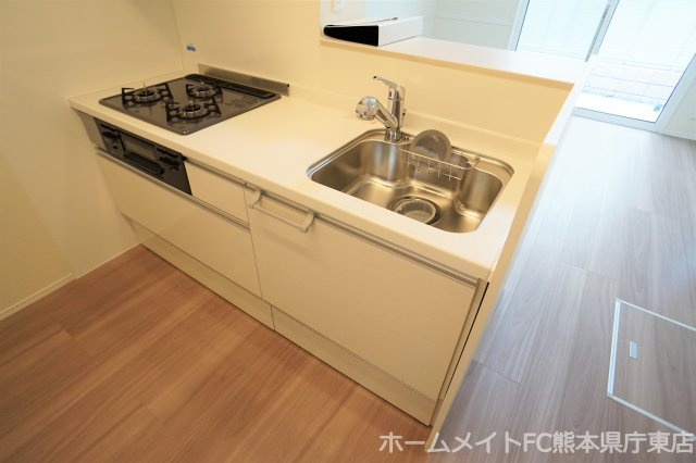 熊本市中央区国府３丁目のアパートのキッチン