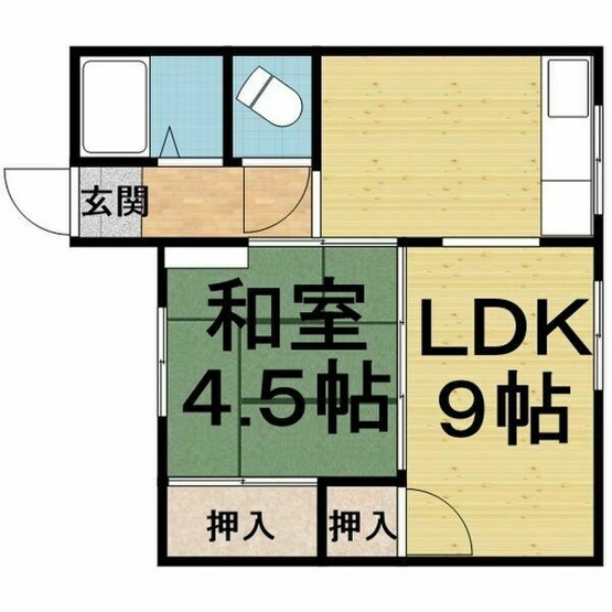 【間取り】 | 和美荘1棟