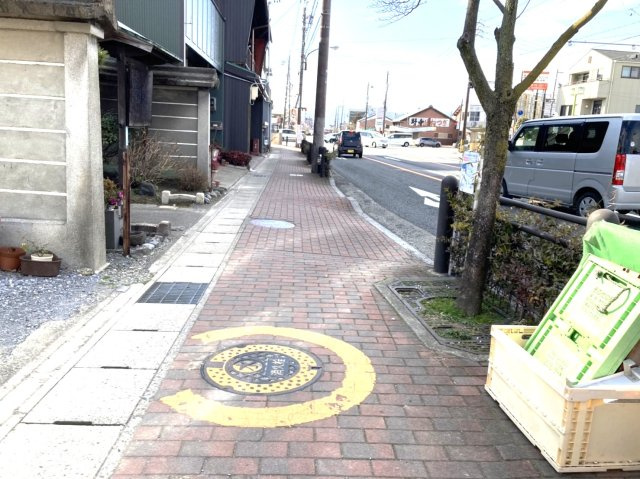 大垣市船町売土地の前面道路含む現地写真