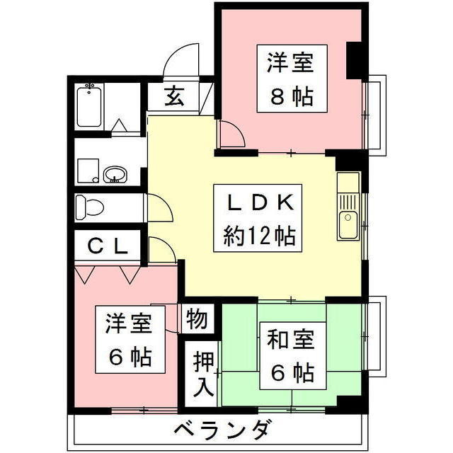 吉田グリーンハイツⅡの間取り