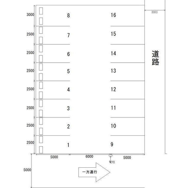 岐阜市月丘町２丁目の駐車場の間取り