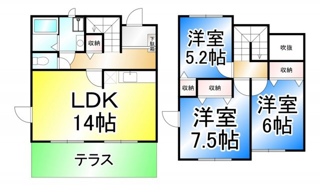 ソレアードＴの間取り