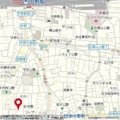 【地図】 | プレール・ドゥーク新中野