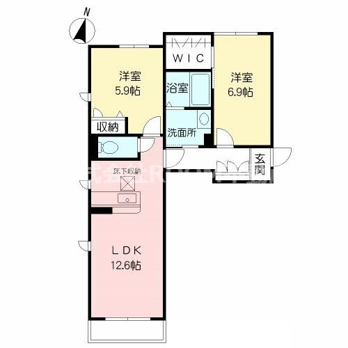 プリマビレッジ若葉の間取り