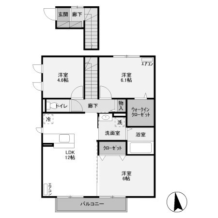 【間取り】 | ルリッシュB