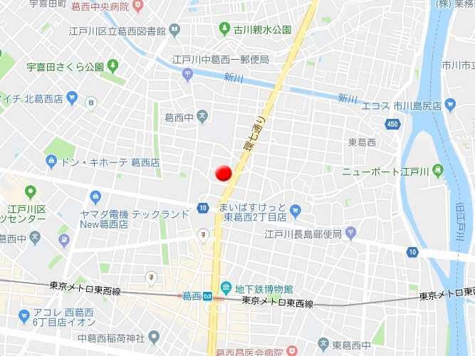 エルスタンザ中葛西の地図
