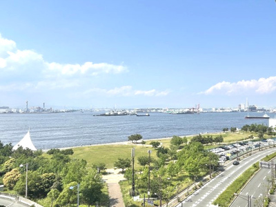 【展望】 | シーサイドレジデンスコスモスクエア駅前 | 一度、実際に現地よりこちらの眺望をご確認ください！