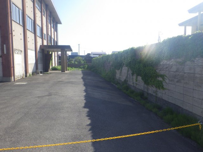 【前面道路含む現地写真】 | 大館市字谷地町後63-1　他３筆・売地