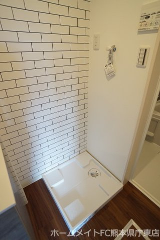 熊本市東区小山５丁目のアパートの洗面所