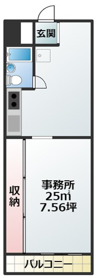 【間取り】 | クーランデール天神橋