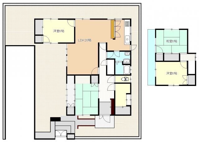 南青葉台貸家の間取り