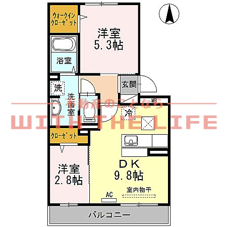 パレスプリメーロ【10，000円キャッシュバック対象物件】の間取り