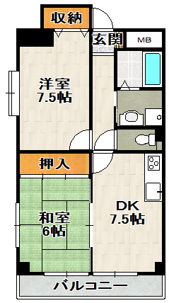 クレセントハイツ今里の間取り