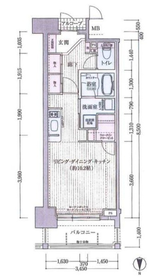 【間取り】 | レジェンドール心斎橋EAST