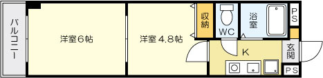 ヴァリーゴールド足立の間取り