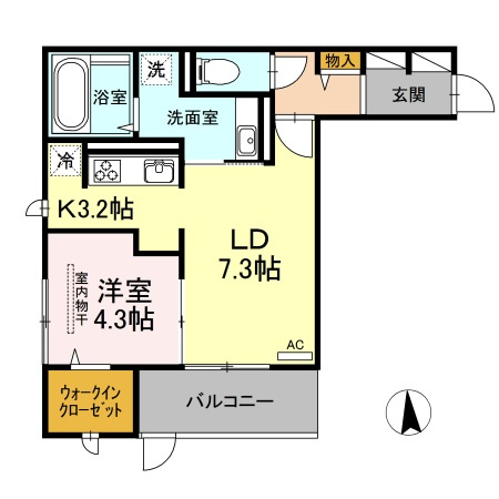 【間取り】 | メルベーユ阿恵 A棟　★プライスホームなら仲介手数料が割引価格です★