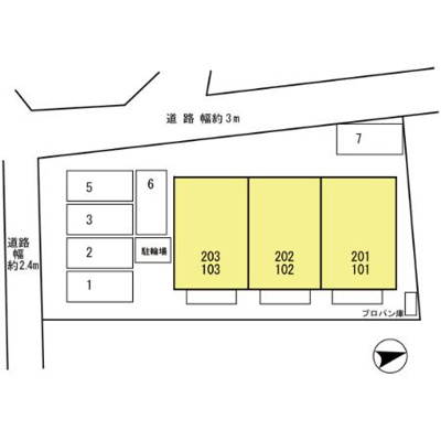 【区画図】 | パルテール小雑賀