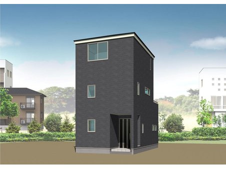 リーブルガーデン　岡山市中区東山3丁目　の外観パース