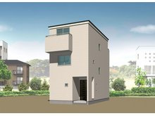 リーブルガーデン　岡山市中区東山3丁目の外観パース