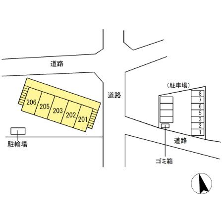 コーポ広戸の区画図