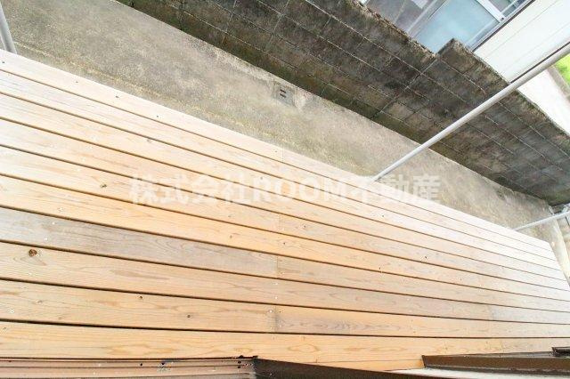 松元町貸家のバルコニー