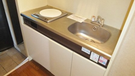 ジュネス市川のキッチン|１口ＩＨコンロ付