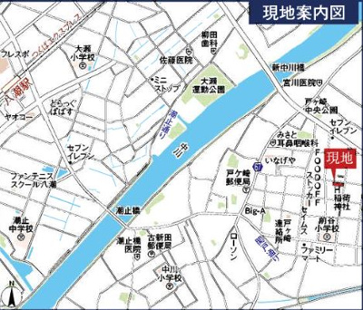 【地図】 | 三郷市戸ヶ崎2丁目全8棟　8号棟