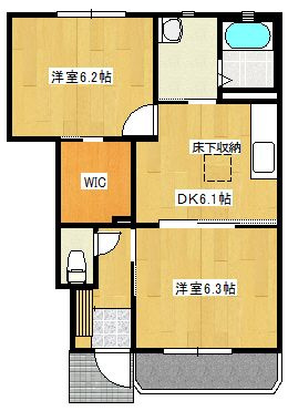 【間取り】 | フィオーレ弐番館 Ｂ
