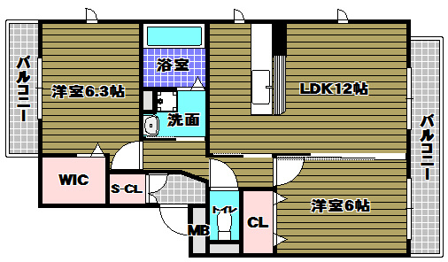 ファミーユ・Mの間取り