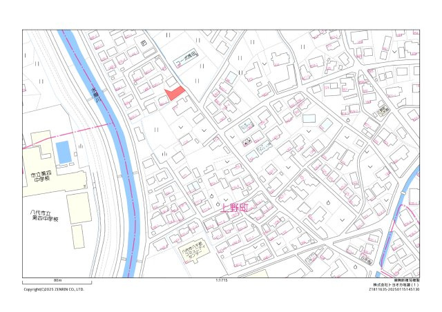 上野町住宅用地の地図