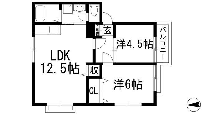 【間取り】 | パセオ安倉